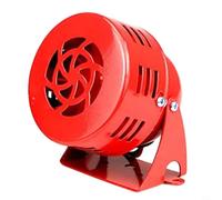 KiraKira High-Decibel for Red Buzzer Siren Power Loss, 110dB Motor Alarm, AC110V DC12V DC24V, Easy Install Metal Base Factory and Construction(DC 24V)