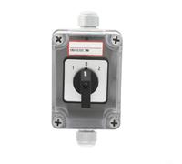 KiraKira Industrial 20A 3 Pole Changeover Switch IP65 Protected Box SZW26-20 Motor Reversal and Power Transfer AC 440V