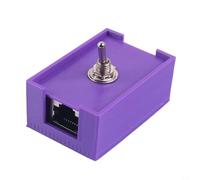 KiraKira Manual Switch CAT5 for CAT6 LAN Network, Physical Control Server Router Security, Sturdy Purple Design 53x35mm