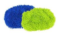 KiraKira Microfiber Mop Refill Pads for Swiffer Sweeper, Reusable Washable Dry Wet Cleaners, 10 Pack Blue