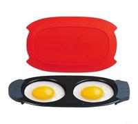 KiraKira Multi-Compartment Microwave Egg Cooker For Preparing Sandwiches And Burgers For Quickly In Limited Kitchen Spaces
