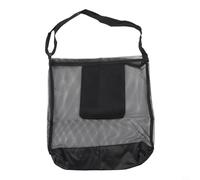 KiraKira Mushroom Foraging Bag with Storage Pouch, 2 Pack Mesh Harvest Bags Outdoor Gathering Fruits Vegetables Herbs, Adjustable Shoulder Strap, Black and Green, 43x26cm(Is black)