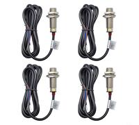 KiraKira NJK-5002C Hall Effect Sensor 4PCS NPN NO Switch 12mm Diameter 10mm Detection Distance DC 5-30V for Machinery