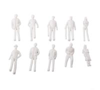 KiraKira OO Gauge Model Railway Figures 1:75 White Plastic Set