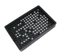 KiraKira Plastic Anti-Static Screw Sorting Tray 1-4mm Fasteners, Resistant Counting Storage Box with Notch Efficient Assembly(3.5-4.0mm)