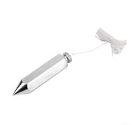 KiraKira Precision 8 oz Plumb Bob Hexagonal Shape Built with Steel Body and Brass Tip for Accurate Drop in Any Orientation (1PCS)