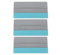 KiraKira Professional Car Decal Squeegee Tools 3pcs, Soft Felt Edge Scraper for Window Tint and Vinyl Wrap, Multi-Size 6 to 12 Inch Installation Kit