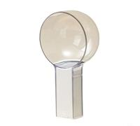 KiraKira Rice Scoop with Clear Measurement Markings, Anti-Slip Handle & Moistureproof Design Flour, Coffee, Pet Food and Noodles, Kitchen Portion Control (White)(White)