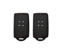 KiraKira Silicone Car Key Cover Case 2 Pack Compatible with Espace Duster 4 Button Full Body for Protection Flexible for TPU Shell Easy Install Blue(Red)
