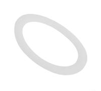 KiraKira Silicone Rubber Replacement Gasket Ring for Espresso Coffee Moka Pot Top, Food-Grade Seal, White, 63mm Outer Diameter, 9 Cup(6 cup)