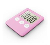 KiraKira Timer with for Large LCD Display, Waterproof Shower Clock Bathroom, for Compact ABS Wall Mount Countdown Timer, Pink(Pink)