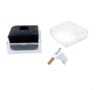 KiraKira Turntable Stylus Needle Pickering ES2404 TLE TLC DLC, Compatible with D71 L720 EE Cartridges, Individual Pack White