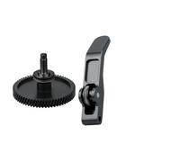 KiraKira Upgraded Hardened Steel Extruder Gear for Bambu Lab A1 for Mini, DLC Coated Kit with Aluminum Handle, Enhanced Friction Silver Component