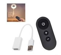 KiraKira USB Powered RF Remote Control Switch DC 5V LED Strip Dimmer and Fan, Wireless Controller with Learning Function, 2A, Black