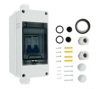 KiraKira Waterproof IP65 Solar Combiner Box with AC400V Circuit Breaker 2P PV Disconnect Switch Grid Connected Wind Systems(25A)