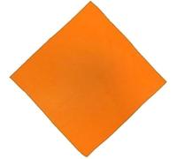 Kiran Fashion Bandana HEadband Scarf headscarf Unisex Men Woman Plain Solid Colour, Cotton Bandana Head Neck Wrist Handwrap (Orange)