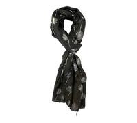 Kiran Fashion New Women's Scarves Ladies Glitter Scarf Metallic foil Dandelion Print Wrap (Dark Grey)