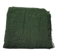 Kiran Fashion Soft Crinkle Hijab Scarf Scarves Shawl Stole Viscose Frayed Edges (Leaf Green)