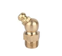 KIRANDY PIPE-FITTING 10PCS BSP Male Thread Brass Straight Elbow Type Hydraulic Oil Zerk Grease Nipple Tube Pipe Fitting (Color : NO8)