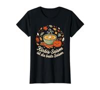 Kirbis-Saison ist die Beste Saison Pumpkin Soup Fall Season Value Graphic T-Shirt, Women, Black, L