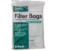 Kirby 204814 Micron Magic HEPA Filter Plus Bags, Polypropylene, White, 4 UK