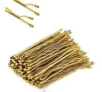 Kirby Grips Blonde Hair Pins - 100 Pcs, Bun Pins for Thick Hair (5cm)