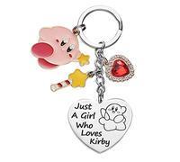 Kirby Merch Cute Keychain Cartoon Video Game Character Gifts For Teen Daughter Women Birthday Gift Keychains