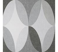 Kirby Oval Geo Charcoal