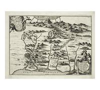 Kircher 1679 Map Mount Ararat Noah Bible Flood Large Wall Art Poster Print Thick Paper 18X24 Inch