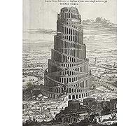 Kircher Tower Babel Biblical Myth Engraving Unframed Wall Art Print Poster Home Decor Premium