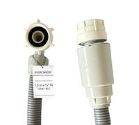 KIRCHHOFF 98657210 Washing Machine Hose 1.5 m, Inlet Hose with 3/4 Inch x 3/4 Inch Female Thread for Washing Machine or Dishwasher, Water Hose with Aquastop