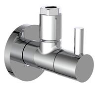 KIRCHHOFF Design Universal Angle Valve with Quick Release, Angle Control Valve for Cold and hot Water Pipes, 98166110, Chrome