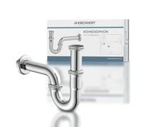 Kirchhoff ET1110RS Tube Fitting for Sinks and washbasins, Odour Trap, Siphon, Drain Pipe, Set of 6 Pieces