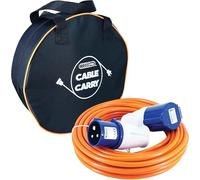 KIRFEE 25M Caravan Hook Up Cable - Caravan Extension Lead With Carry Bag - 240V 16A Camping Electric Hook Up Cable - Ideal For Motorhomes, Caravans and Campervans.