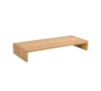 KIRIGEN Monitor Stand Wooden -Desk Stand Wood for Computer/Laptop/TV Printer - Monitor Arms & Stands Desk Riser for Office Organizers -Desktop Workspace lenth 39cm Natural