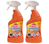 Kiriko Kitchen Degreaser Spray 750ml for Kitchen Surfaces, Ovens, Cookers & Hobs, Tough on Grease, Oil & Stains, Deep Cleaning Degreaser Spray Powerful Citrus Scented Multi-Purpose Cleaner Pack of 2