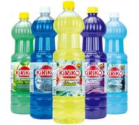 Kiriko Spanish Cleaning Floor Cleaner 5 Bottle Bundle Giftset 1.5L Each, Powerful Multi-Surface Cleaning Liquid Eliminates Dust, Stains & Bad Odours Fresh Scent Household Essential for All Floors