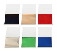 KIRIN 300 Pieces Imitation Gold Leaf Sheets,6 Colors 8cm*8.5cm Sheets for Handicrafts, DIY Nails, Gilding Crafting, Decoration, Frames, Furniture