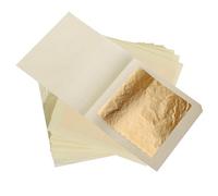 KIRIN Imitation Gold Leaf Sheets,1.97"x1.97" Gold Foil Sheets for Crafts Gilding,Resin Jewelry Making and DIY Nails(20 Pieces)