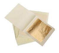 KIRIN Imitation Gold Leaf Sheets,1.97"x1.97" Gold Foil Sheets for Crafts Gilding,Resin Jewelry Making and DIY Nails(10 Pieces)