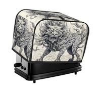 Kirin Line Drawing Toaster cover, suitable for wide slot design, with side storage bag, easy to clean, dustproof, suitable for kitchen.