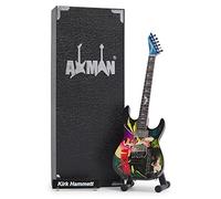 Kirk Hammett (Dracula) Miniature Guitar Replica - Music Gifts - Handmade Ornamental 1/4 Scale - Display Box, Name Tag and Miniature Guitar Stand Included