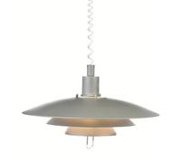 Kirkenes Rise and Fall Ceiling Pendant Light - Grey