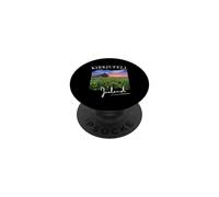 Kirkjufell Iceland Vacation Backpacker Women Men Kids PopSockets Adhesive PopGrip