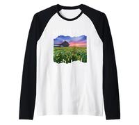 Kirkjufell Iceland Vacation Backpacker Women Men Kids Raglan Baseball Tee