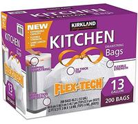 Kirkland 13 Gallon Trash Bag, 200 Count, Multicolor, 200 Count