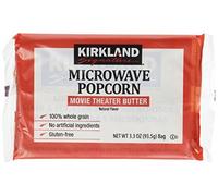 Kirkland Microwave Popcorn 3.3 Ounce Bags - 8 Bags by Kirkland Signature