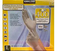 Kirkland Nitrile Exam Gloves 400 Large Multi Purpose Latex Free