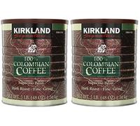 Kirkland Signature 100% Colombian Coffee Supremo Bean Dark Roast-Fine Grind, 6 Pound ,Signature-Ykgj