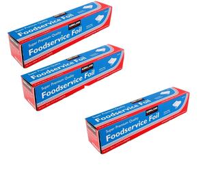 Kirkland Signature 45cm x 100m Heavy Premium Quality Aluminium Foil- 3 Pack